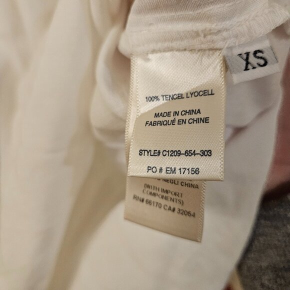 Cloth & Stone for Anthropologie white lace-up tunic top - Picture 3 of 6